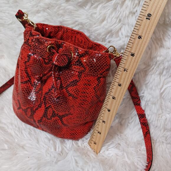 Jolie By Edward Spiers Leather Crossbody Genuine Leather Italy Bag. - Picture 7 of 10